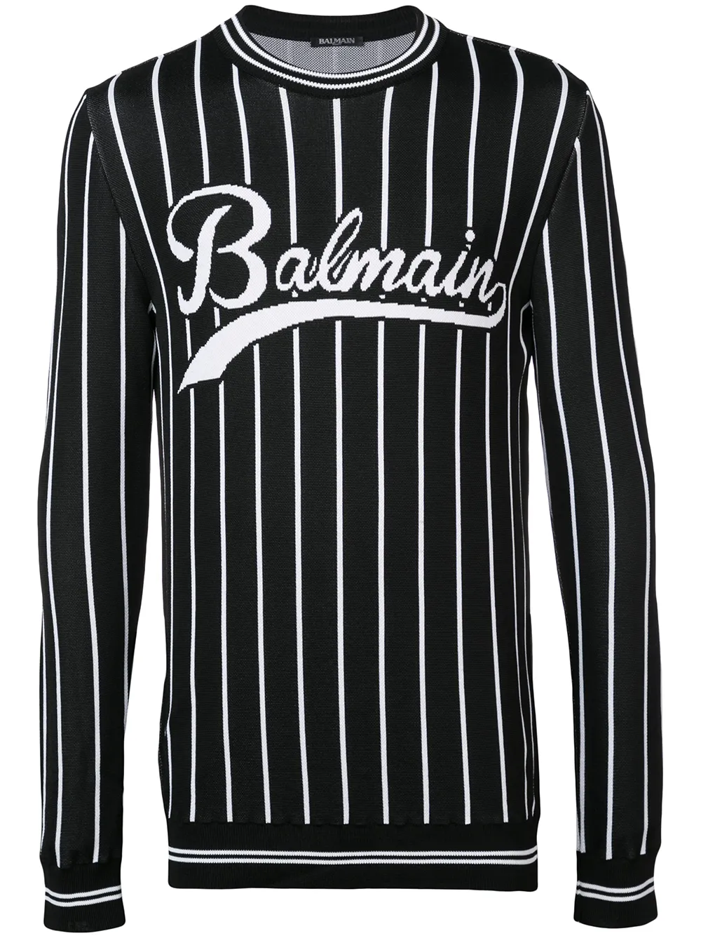 balmain logo crewneck sweater