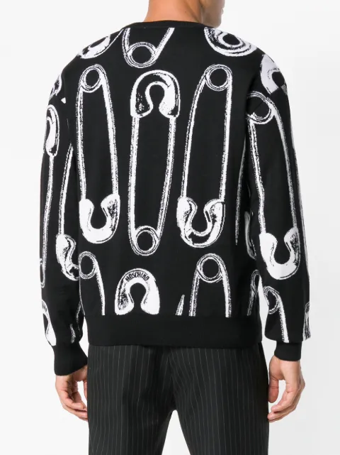 moschino safety pin sweater