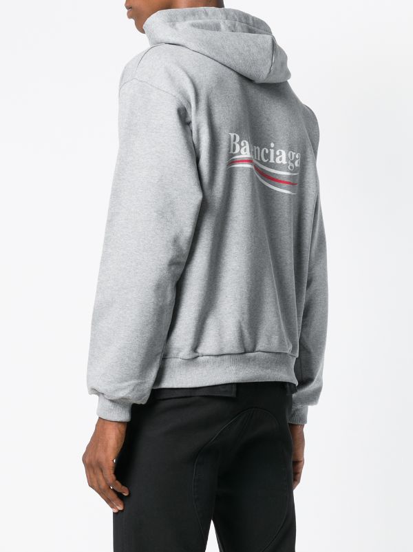 gray balenciaga hoodie