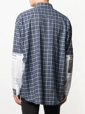 balenciaga newspaper shirt