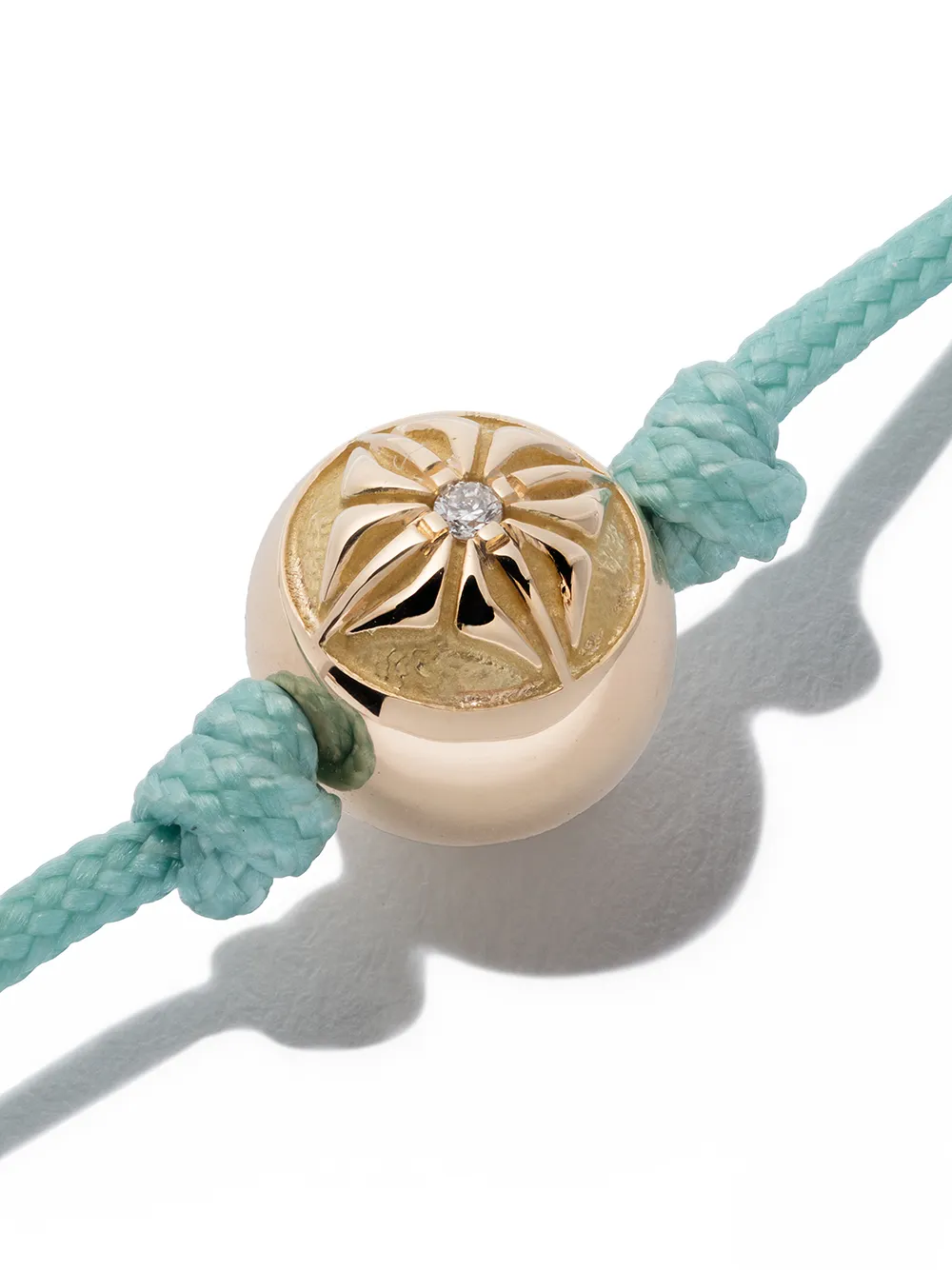 Фото 4 - Shamballa Jewels 18kt rose gold and diamond Orb bracelet от Shamballa Jewels