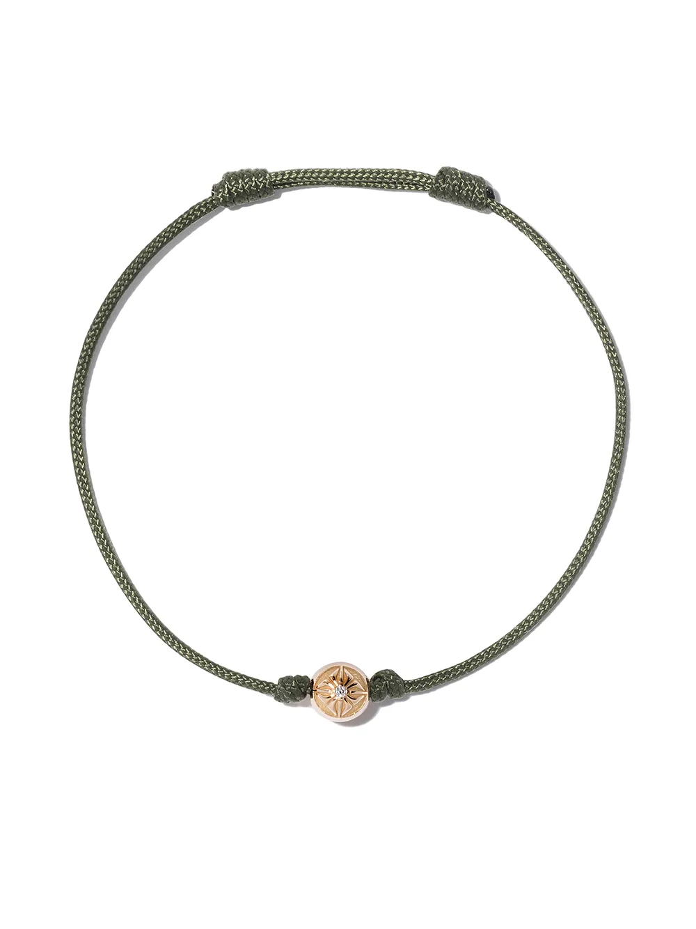 Shamballa Jewels браслет Orb с подвеской из желтого золота с бриллиантом