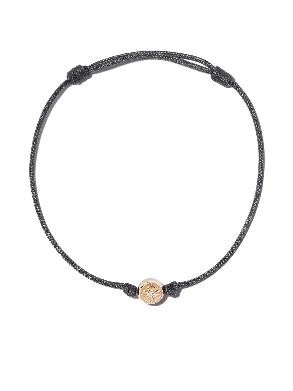 Shamballa Jewels 18kt yellow gold & diamond Orb charm bracelet