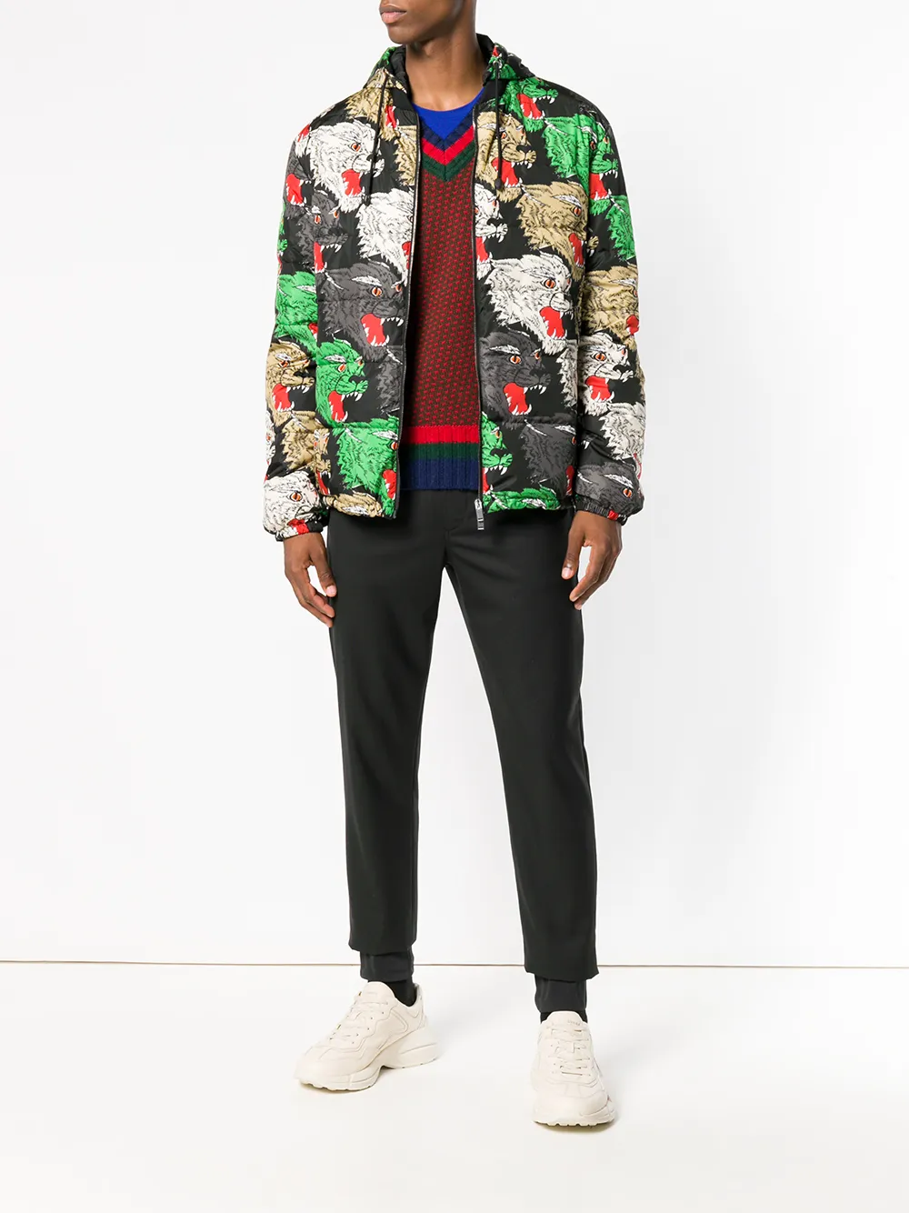 gucci print coat