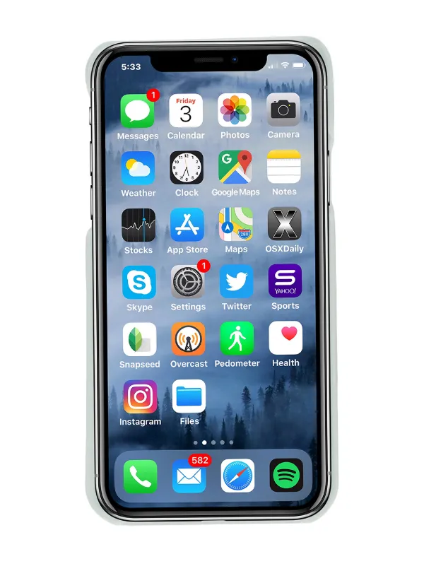 Maison Kitsune Logo Iphone X Case Farfetch