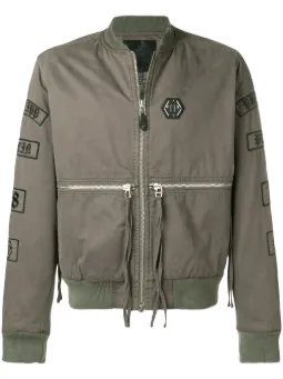 Jaqueta bomber 'Fight like a brave'
