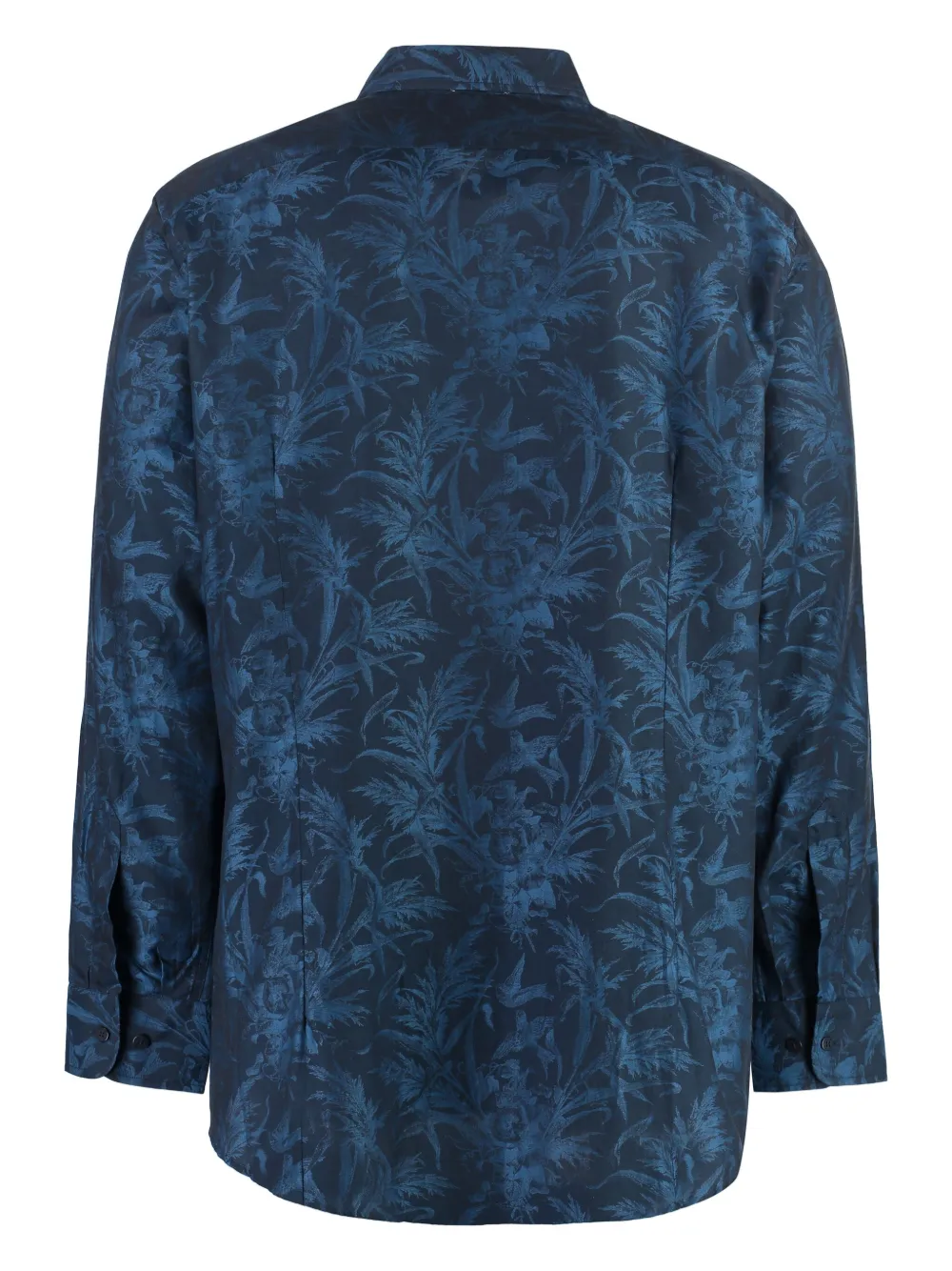 ETRO geted patroonoverhemd Blauw