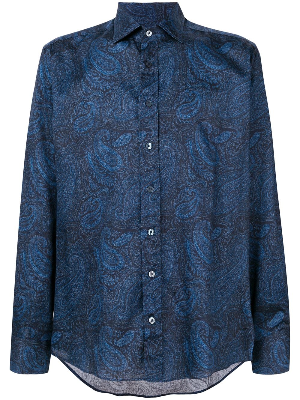 ETRO paisley bedrukt shirt Blauw