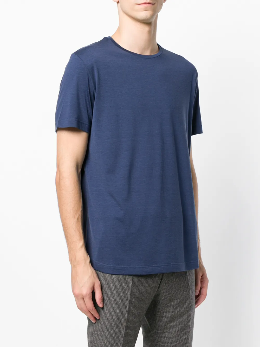 Loro Piana T-shirt met ronde halsopening Blauw