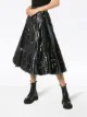 Moncler Pleated and Quilted Midi Skirt