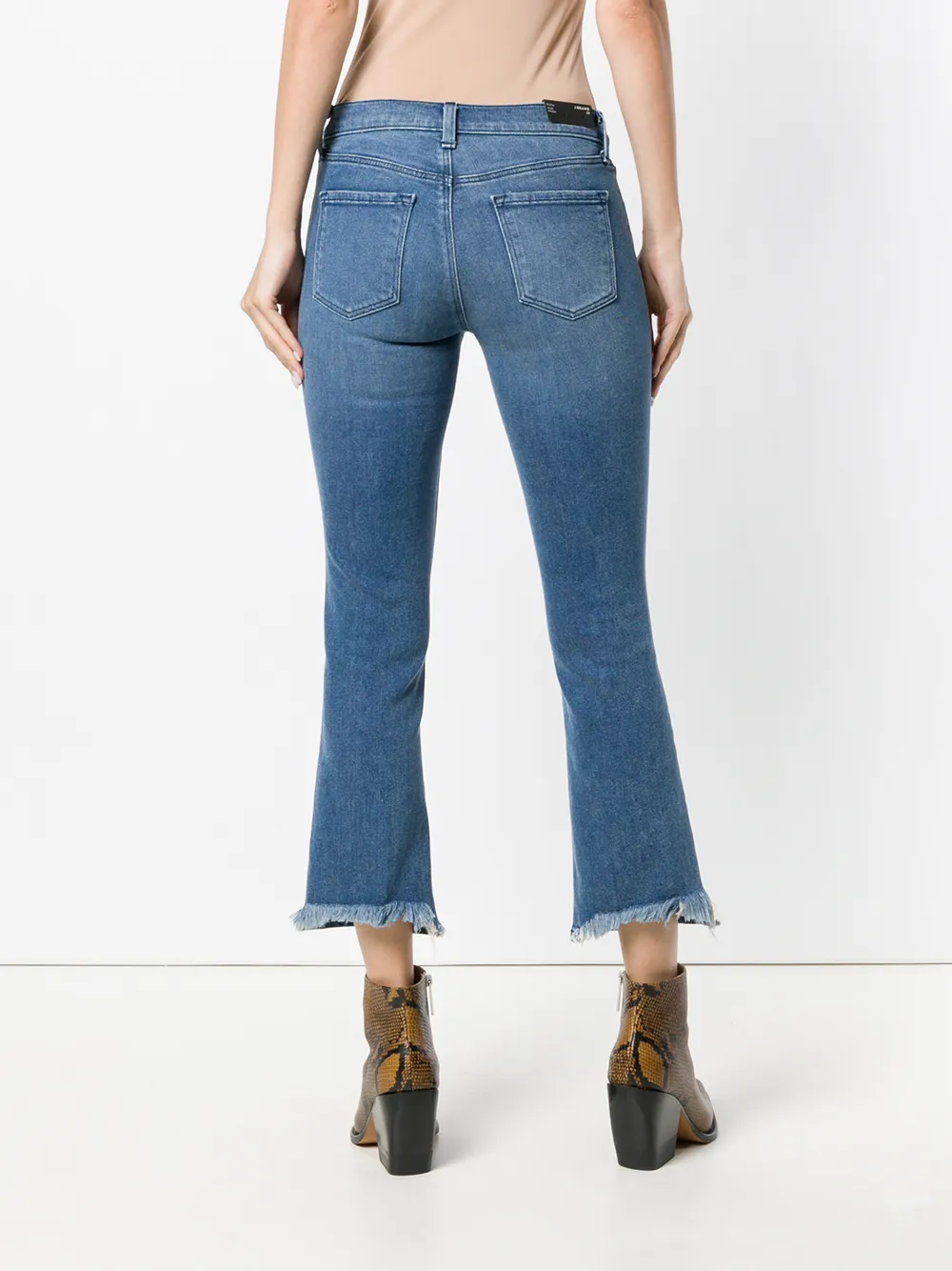 фото J Brand bootcut cropped jeans