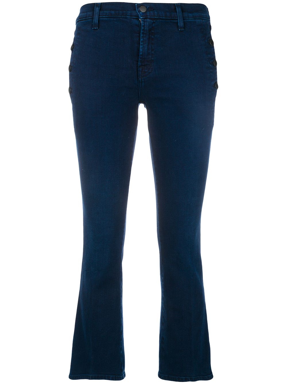 фото J Brand side buttons cropped jeans