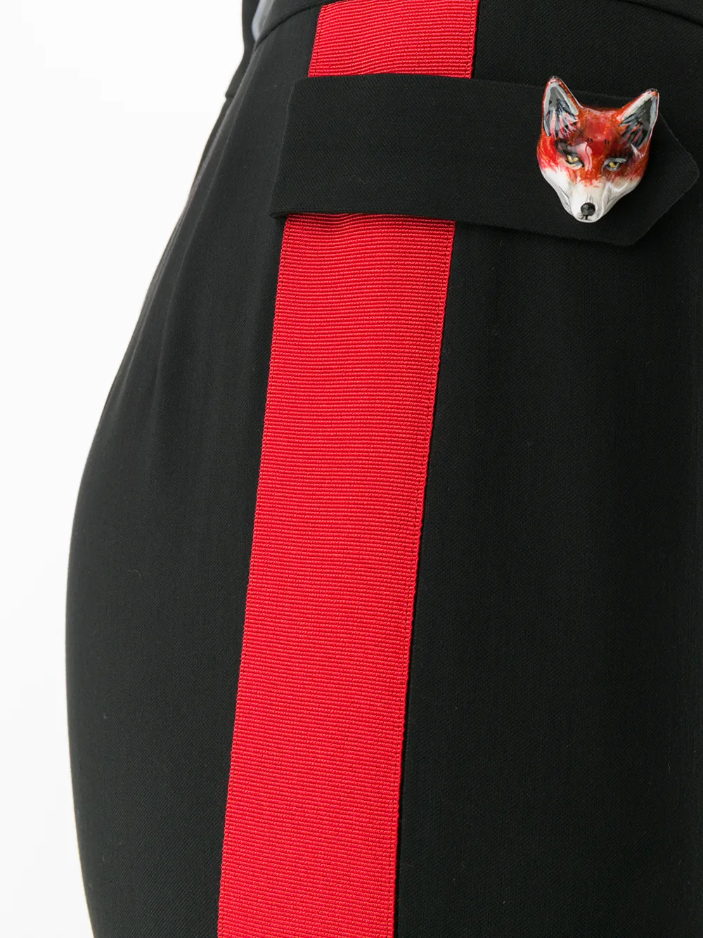 Dolce & Gabbana smokingbroek met smokingstreep Zwart