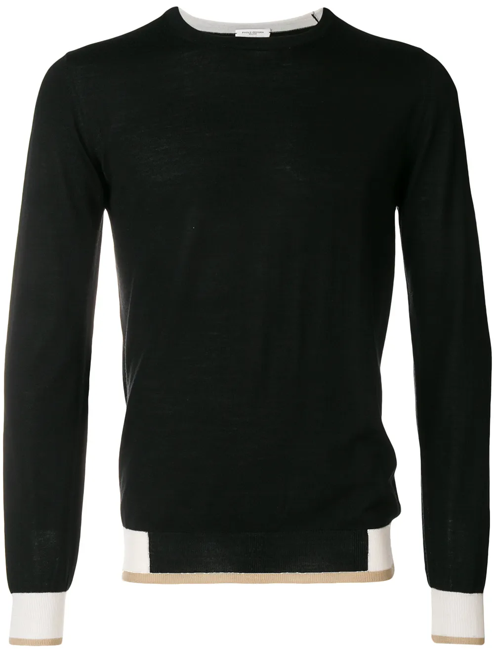 Paolo Pecora crew neck jumper | Black | Image 1
