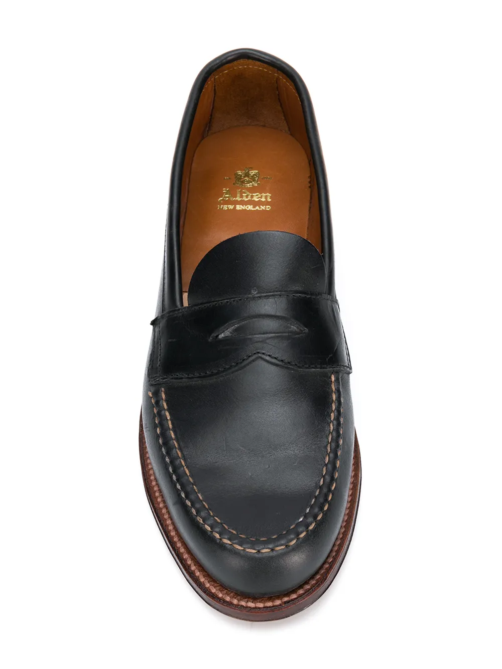 Alden klassieke loafers Zwart