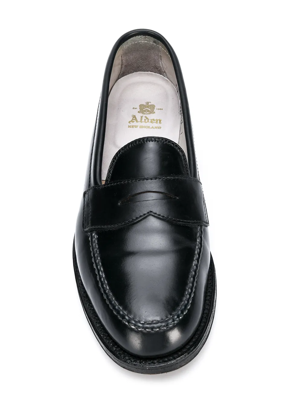 Alden klassieke loafers Zwart