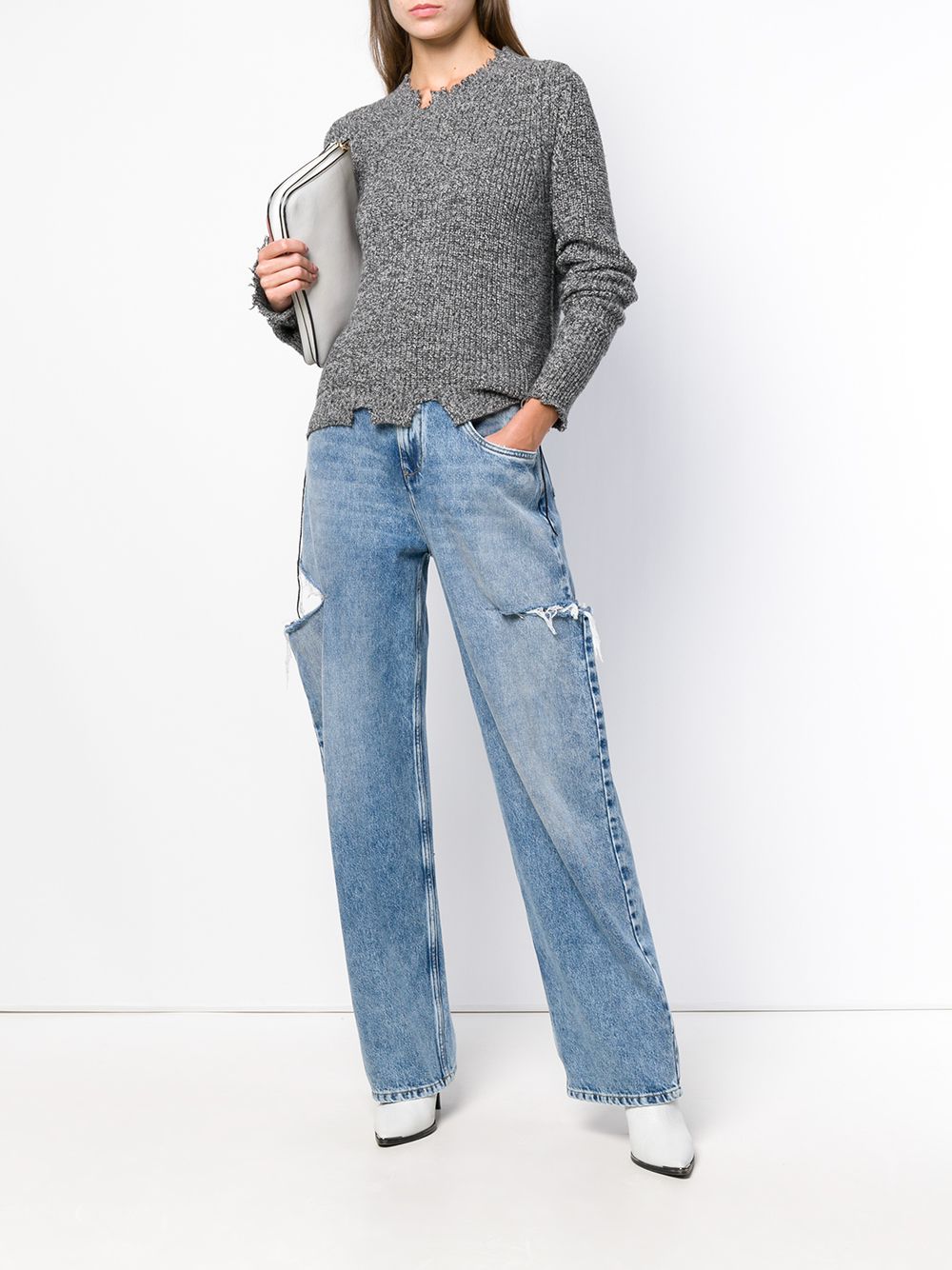 фото Maison Margiela джинсы с вырезами