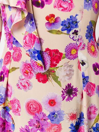 asymmetric floral dress展示图