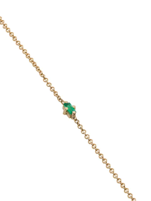LIZZIE MANDLER FINE JEWELRY 'FLOATING' HALSKETTE MIT SMARAGDEN
