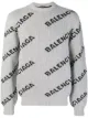 Image 1 of Balenciaga logo crew neck sweater