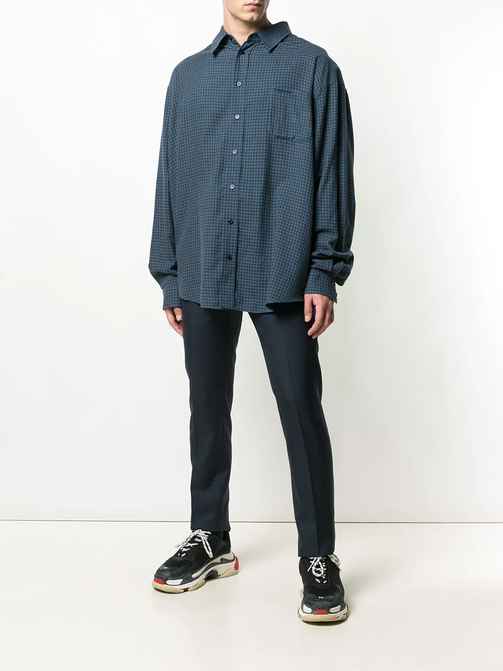 Balenciaga T-shirt shirt - Blauw