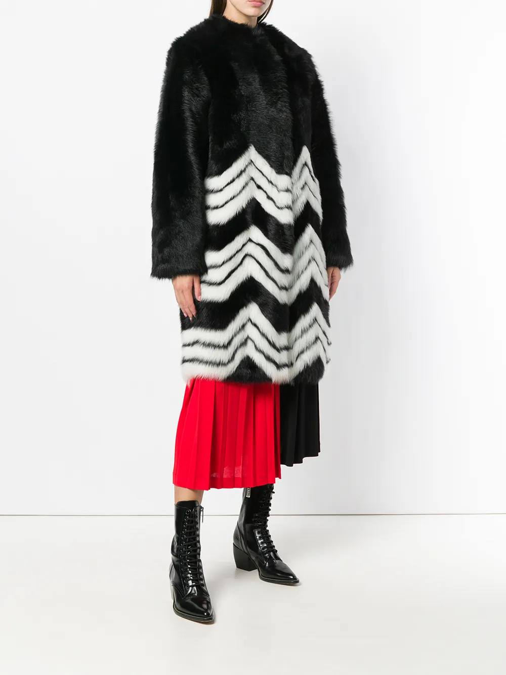 Givenchy chevron jas Zwart