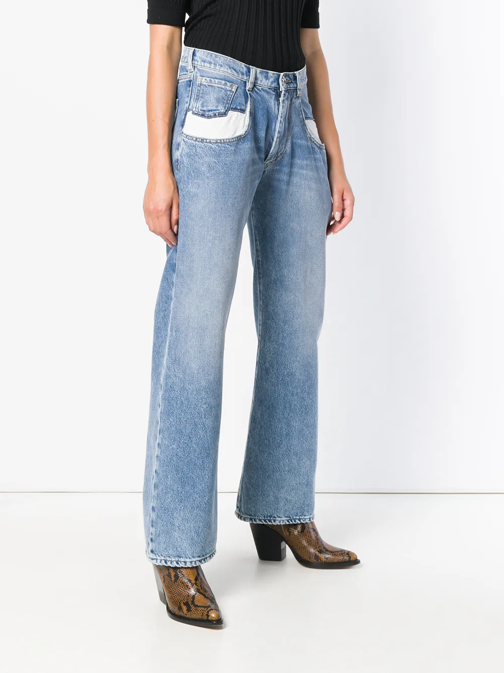 Maison Margiela Washed Bootcut Jeans - Farfetch