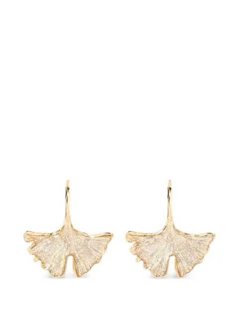 Aurelie Bidermann Par de brincos 'Tangerine' banhado a ouro