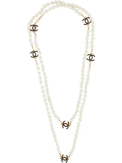 Chanel Pre-Owned Layered CC Pearl 