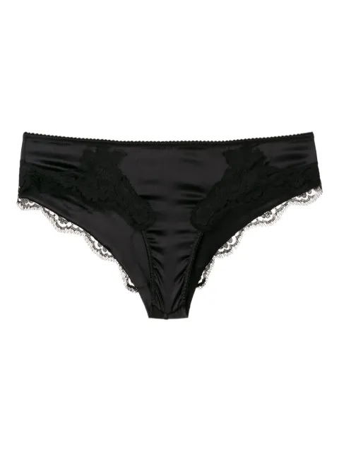 Dolce & Gabbana lace-detail satin briefs