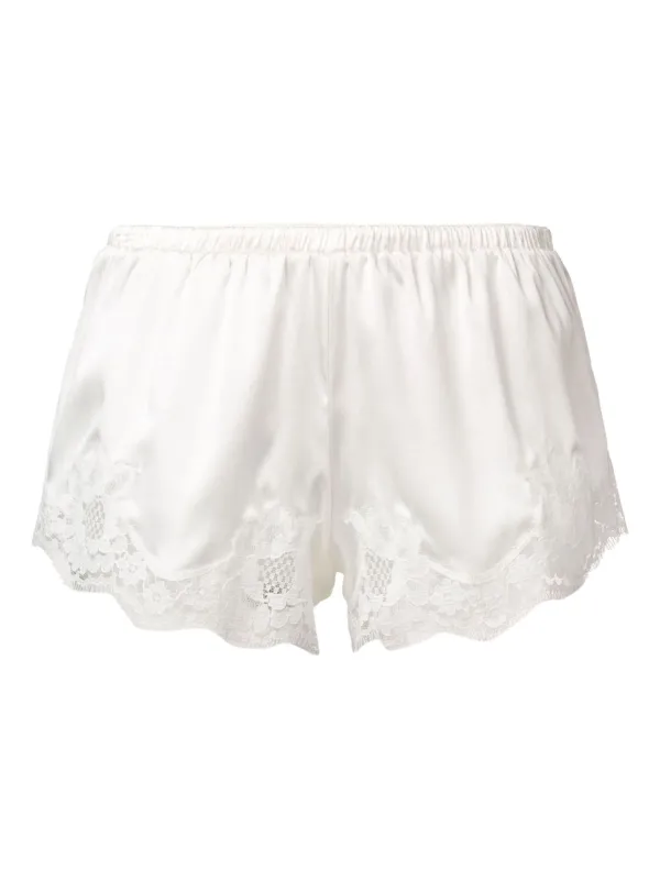 Dolce Gabbana Shorts Con Encaje Blanco FARFETCH CO