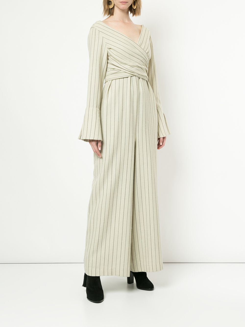 фото Muller Of Yoshiokubo cache coeur striped jumpsuit