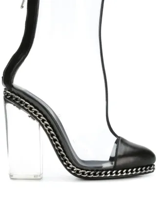 clear ankle boots