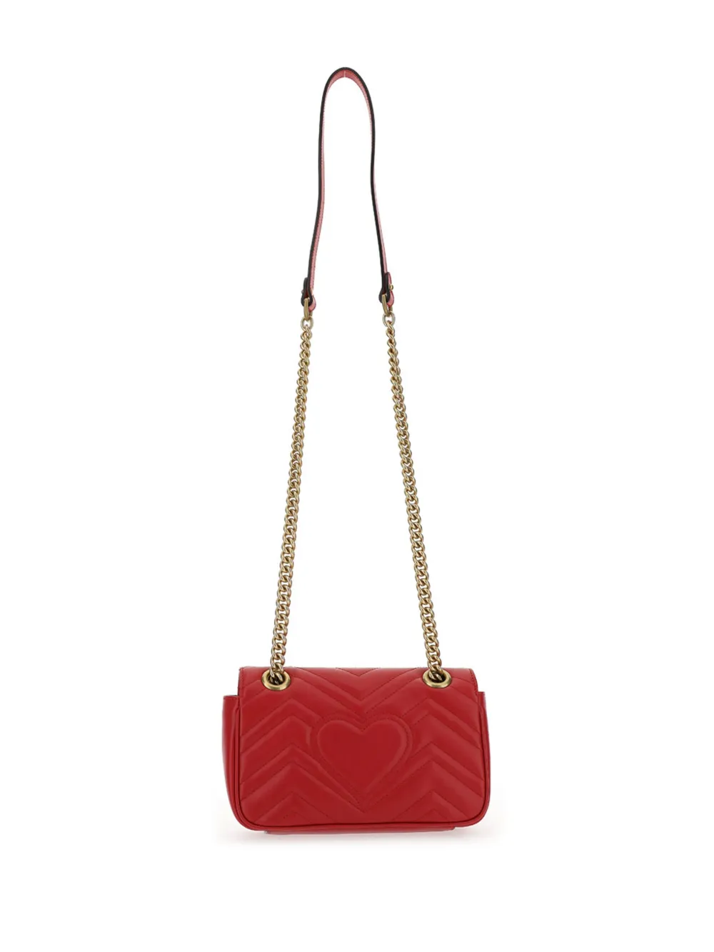 Gucci GG Marmont kleine matelassé tas - Rood