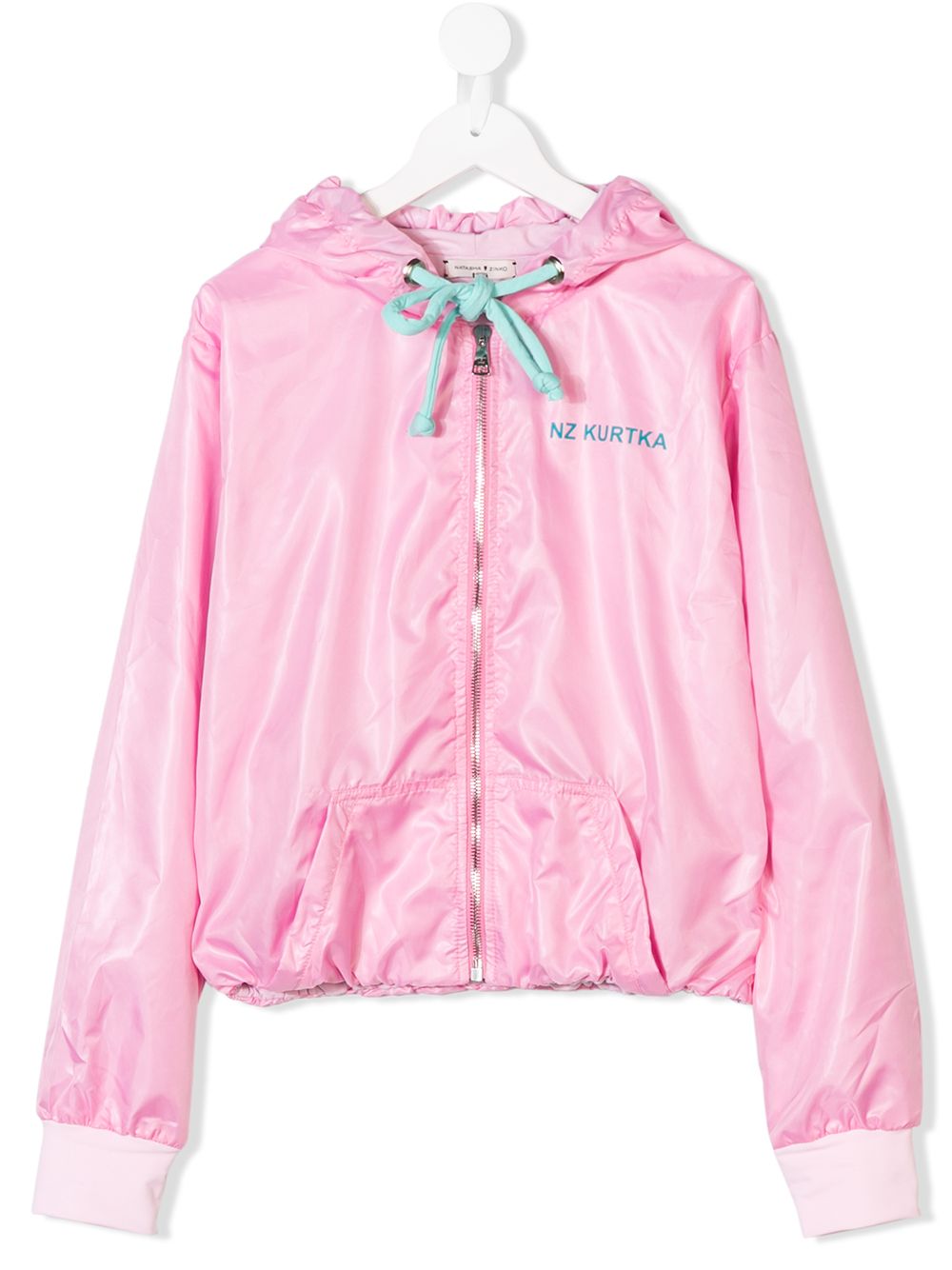 фото Natasha Zinko Kids drawstring hooded jogging jacket