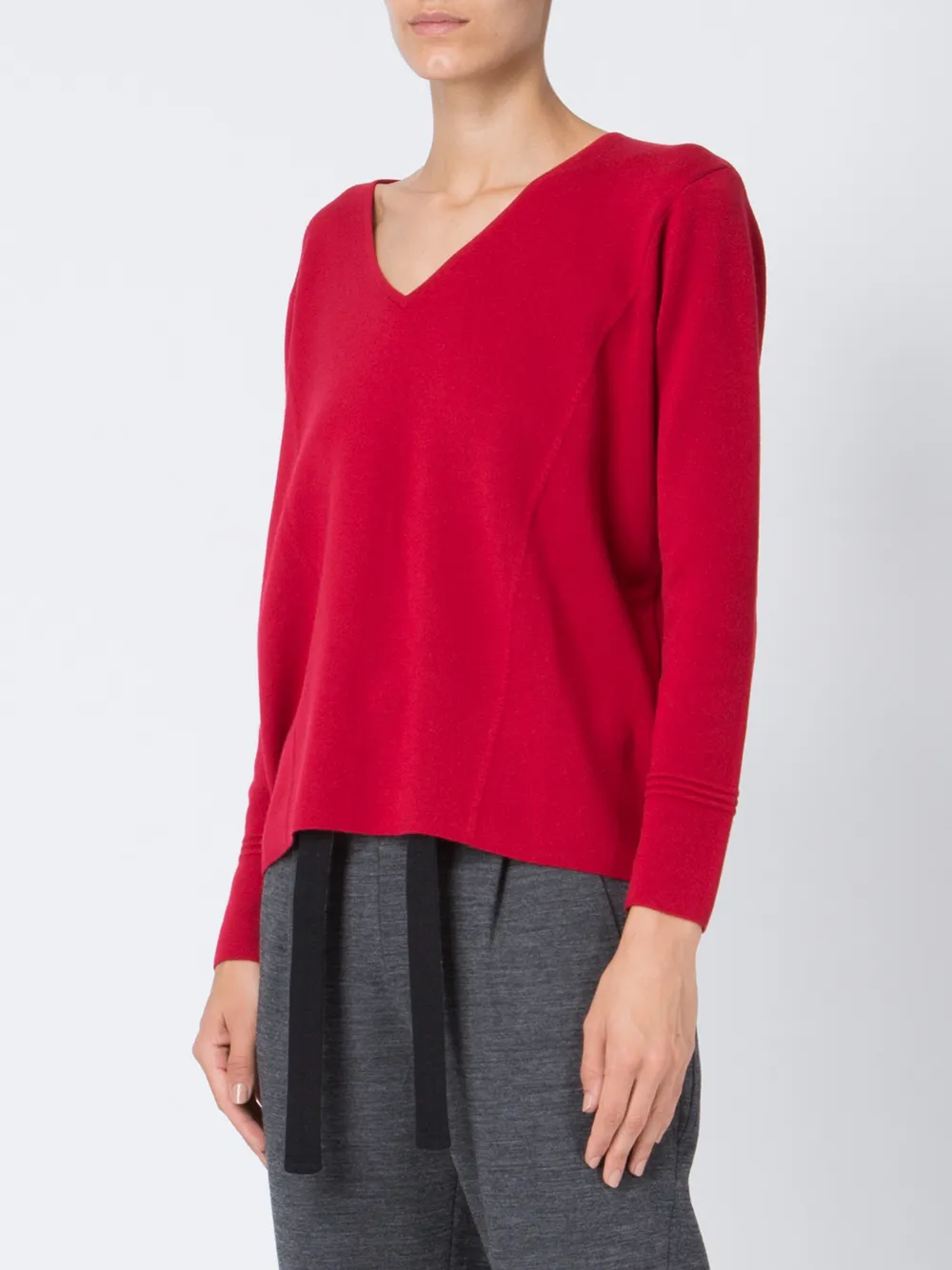 Maison Ullens Swe027swe 466 Rosso Cashmere In Red