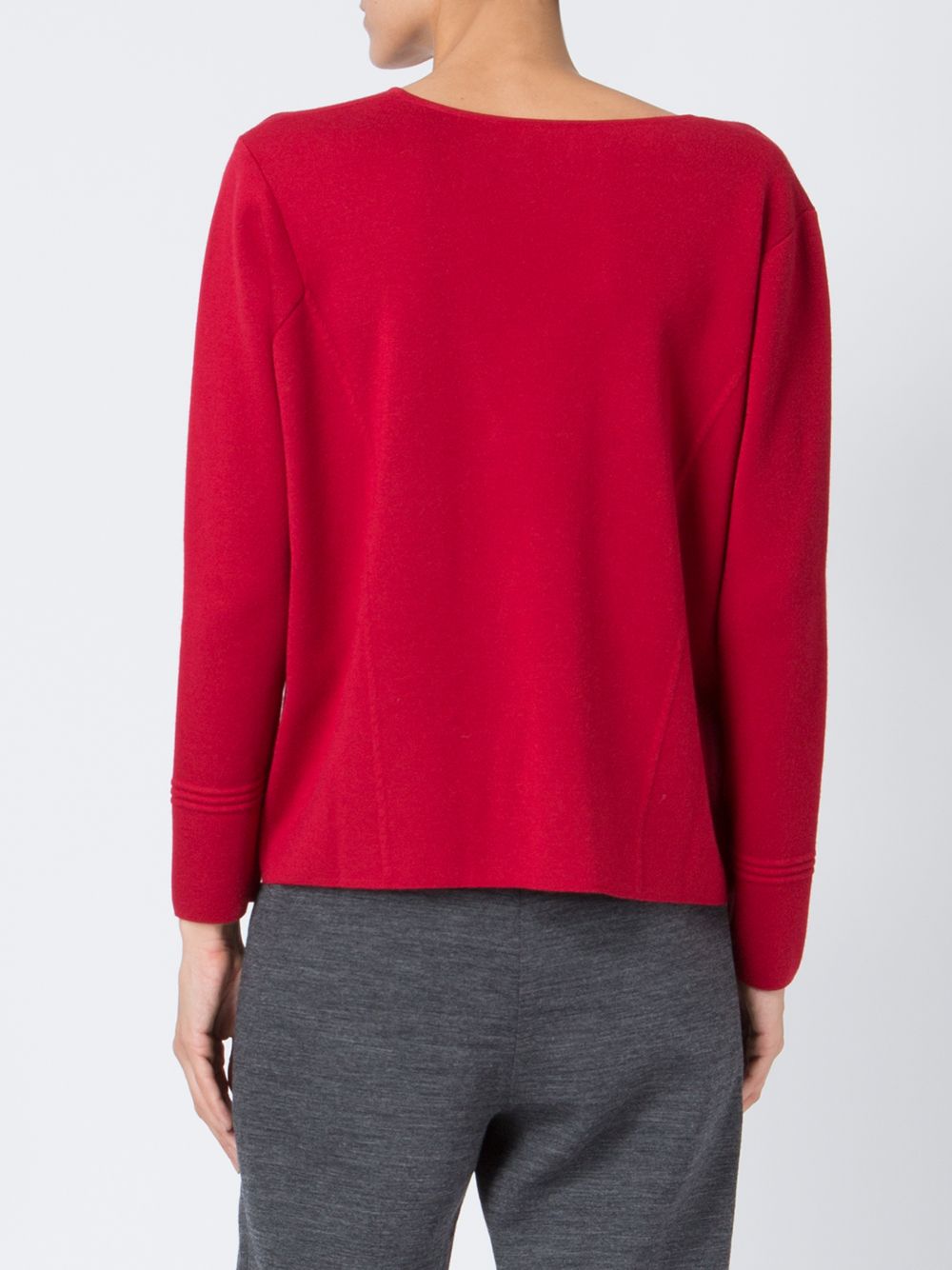 Maison Ullens Swe027swe 466 Rosso Cashmere In Red