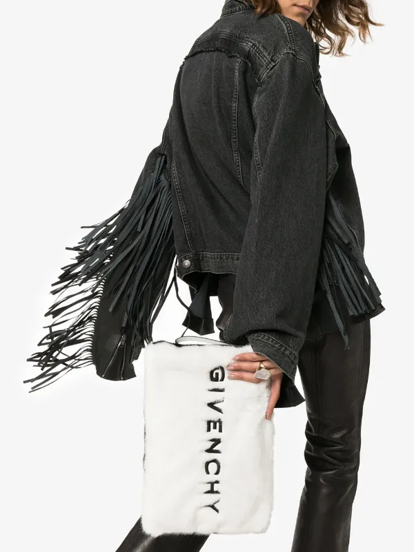 givenchy fur clutch