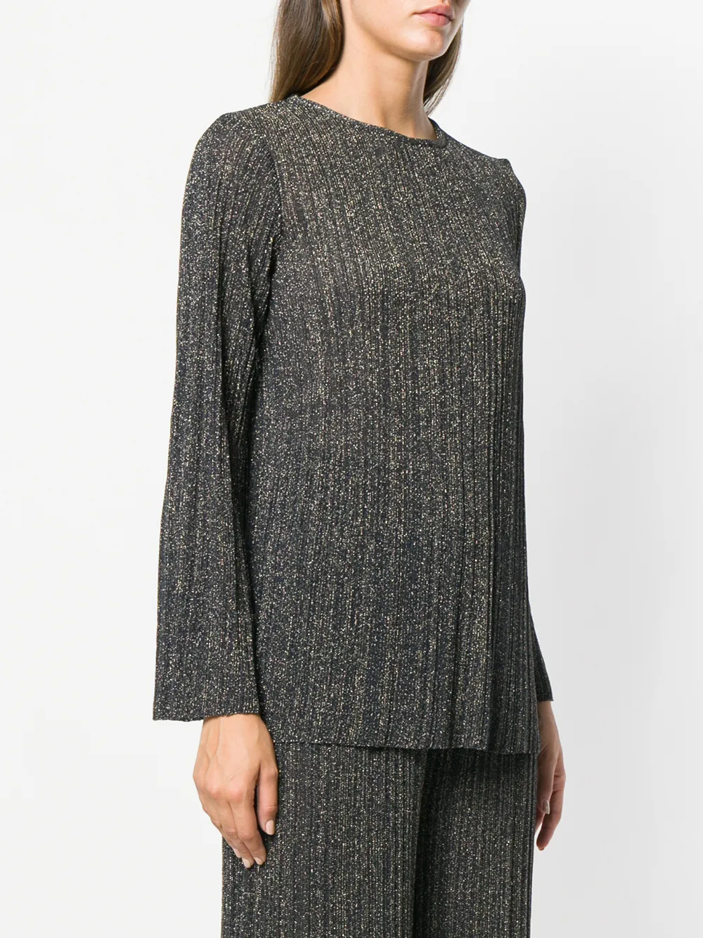 Missoni metallic blouse met lange mouwen Blauw