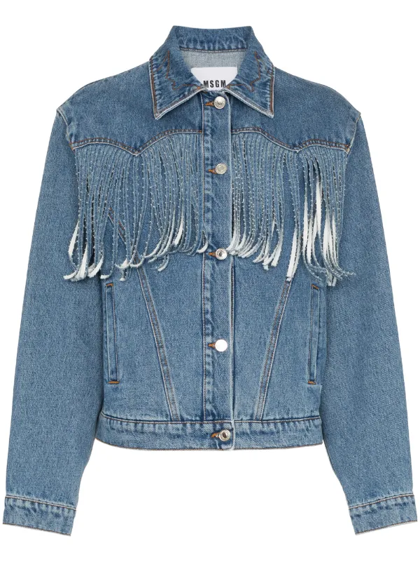 msgm fringe jeans