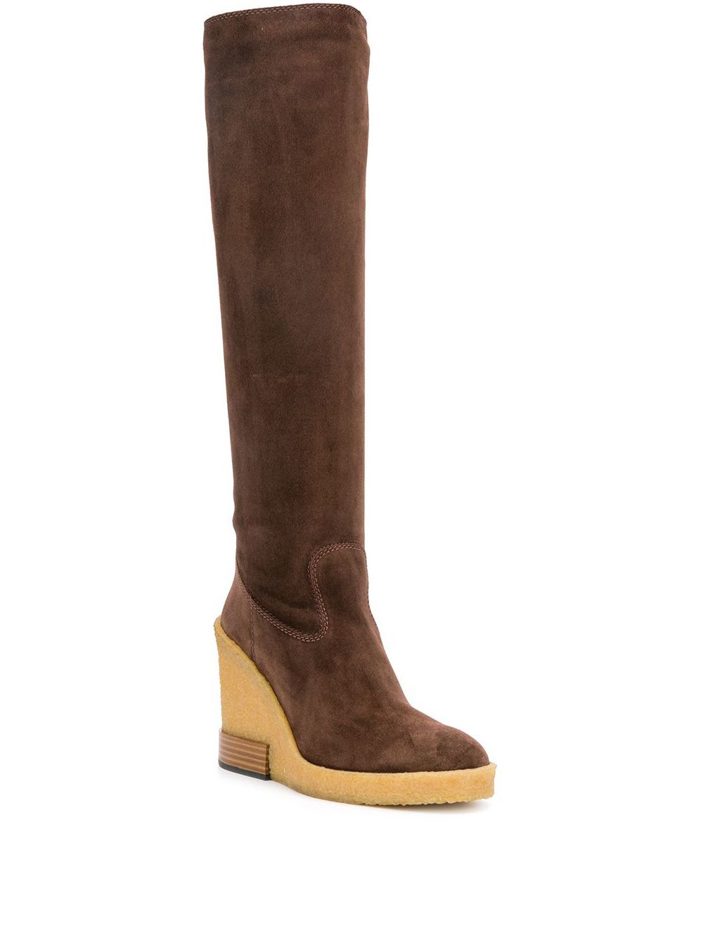 фото Tod's knee length wedge boots