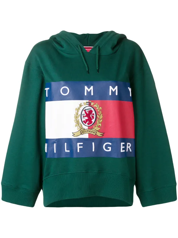 hilfiger cropped hoodie