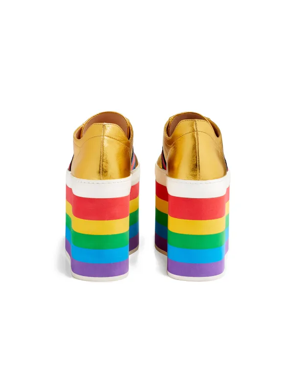 gucci metallic platform sneaker