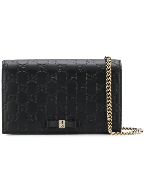 gucci signature mini bag black