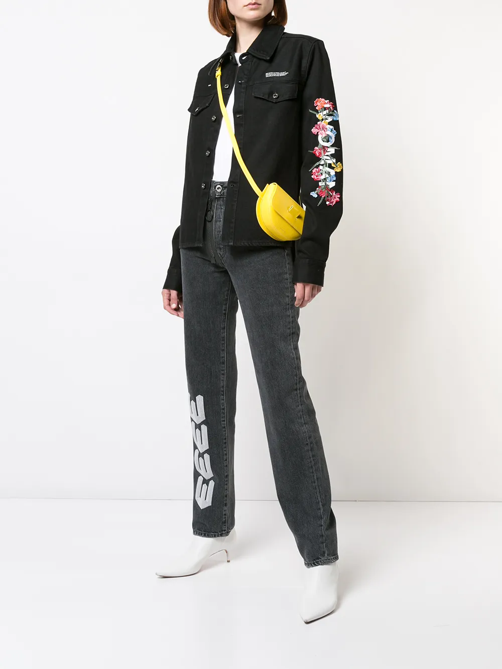 фото Off-white прямые джинсы