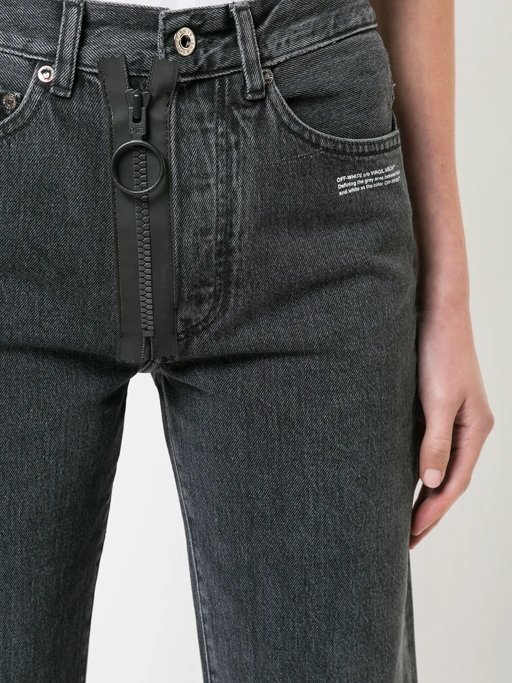 фото Off-white прямые джинсы