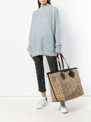 large burberry tote