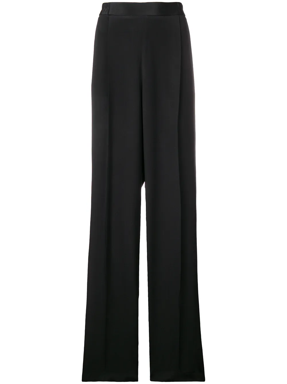 high-waist flared trousers