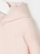 Chloé Kids معطف اصطف فرو صناعي