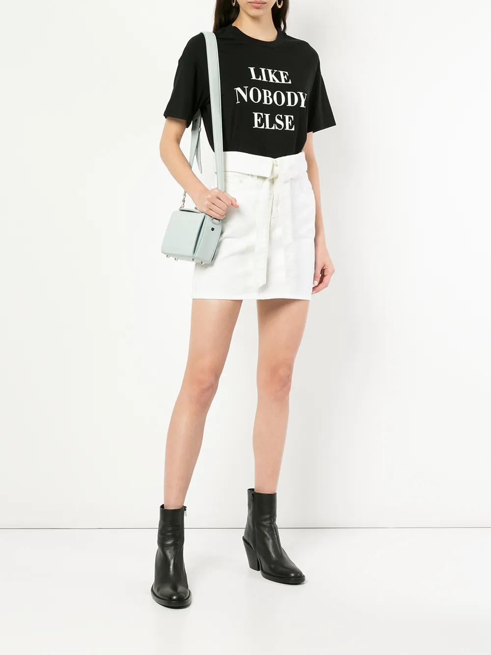 фото Nobody denim юбка мини 'vertigo' с поясом
